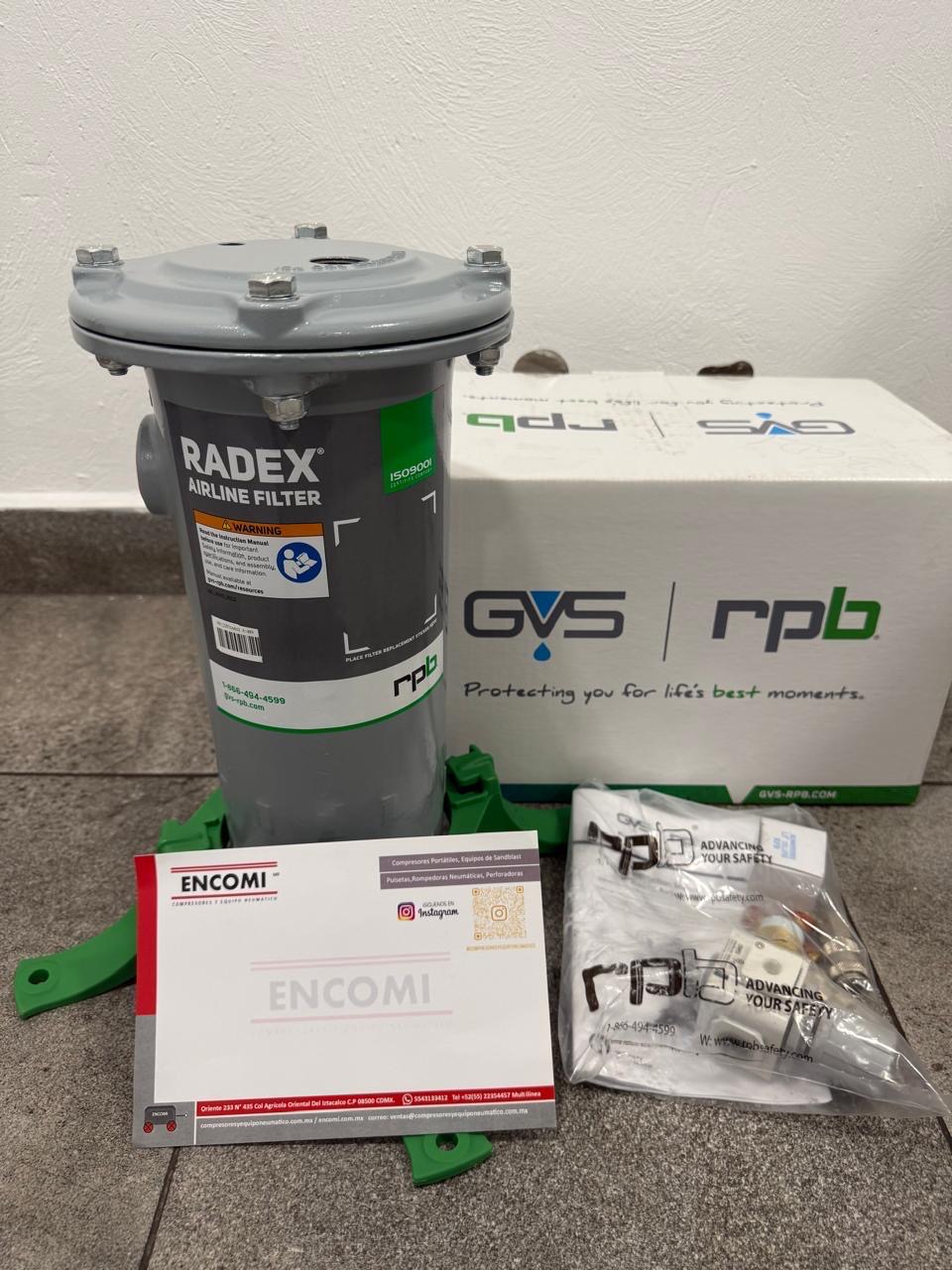 Filtro para Aire RADEX GVS-RPB Safety para Operador de Sand blast: imagen 1