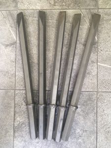 Pulsetas para rompedora marca vulcan 1 1/4" punta cincel