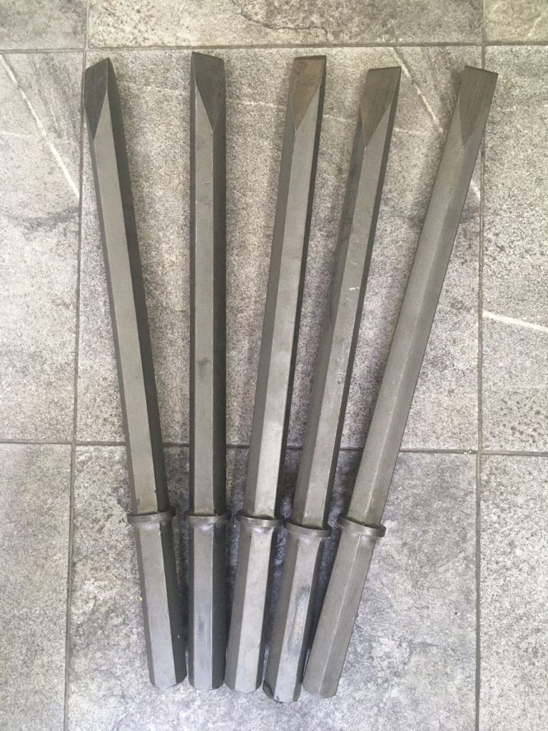 Pulsetas para rompedora marca vulcan 1 1/4" punta cincel