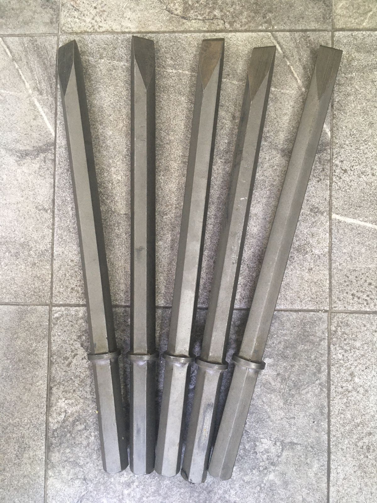 Pulsetas para rompedora marca vulcan 1 1/4" punta cincel