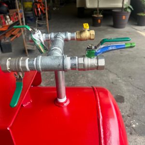 Tanque pulmon para aire comprimido de 500lts 4 salodas con conexionesny Manometro
